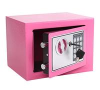 Yuanshikj Electronic Deluxe Digital Security Safe Box Keypad Lock Home Office Hotel Business Jewelry Gun Cash Use Storage (Pink, 17E)
