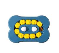 YUANstore 1set Dog Puzzle Toys Turntable Slow Feeder Educational Toy Bone Interactive Food Bowl Slowly Eating Bowl Pet Cat Dogs Training Game