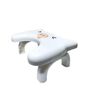 YUANstore Lighten Pig-Shaped Squatting Toilet Stool Non-Slip Pad Bathroom Helper Assistant Foot seat Relieves Constipation Piles