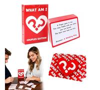 YuanVellora Valentines Games - WHAT AM I Couples Game for Him Her, Fun & Romantic Card Game for Boyfriend Girlfriend, Husband Wife, Valentines Day Gifts, Anniversary, Secret Santa & Party Activity
