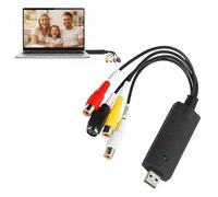 YuanVellora VHS to Digital Converter - USB 2.0 Video Capture Card RCA to USB Audio Video Adapter 1080P for Converting VHS, VCR, Mini DV, Hi8 & DVD to PC, Mac & Windows, NTSC PAL Compatible