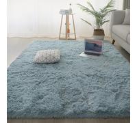 YUANWAN Modern Rugs Shaggy Rugs 70 x 270 cm Thick Pile Non Shedding Living Room Soft Short Pile Rug Super Soft for Bedroom Kitchen Lounge, Blue