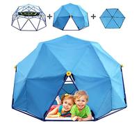 YuAnWe 10 FT Climbing Dome with Canopy and Hammock, Anti-Rust and UV-Resistant Dome Climber with 800LBS Load Capacity, Suitable for Outdoor Indoor Jungle Gym