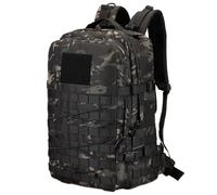 YuanWen 45L Tactical Backpack for Men, Water Resistant 600D Military MOLLE Rucksack, Large Hiking Camping Backpack Fits 17" Laptop, Travel Daypack for Trekking Cycling Gym Outdoor Camouflage