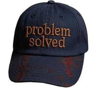 yuanxunxiang Unisex Casual Dark Blood Spot Hat with Solved Embroidery for Halloween Horror Parties and Costumes,Blue