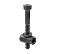 YUANYAO 2PCS Titanium Bolts M5x30/40mm Bicycle Seatpost Screws for Bicycle Seatpost Saddle Fixed(Black,30mm)