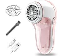 YUANYE Lint Remover Electric, Bobble Remover Rechargeable with 1 Spare Shaving Blade, Portable Fabric Fluff Shaver