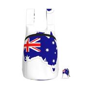 YUanyhr Australian Flag Map Print Travel Backpack Foldable Into Pocket Hand Luggage Bag Laptop Backpack For Travel Work Hiking