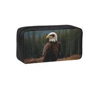 YUanyhr Flying Eagle Print High Capacity Pencil Case, Big Pencil Bag Pouch Box Organizer Pen Case Supply for Shool
