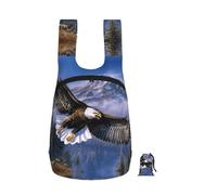 YUanyhr Flying Eagle Print Travel Backpack Foldable Into Pocket Hand Luggage Bag Laptop Backpack For Travel Work Hiking