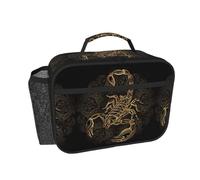 YUanyhr Gold Scorpion Print Lunch Box Insulated Cooler Bag with Compartments Durable Thermal Bag for Picnic Camping Work