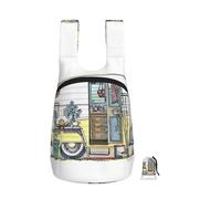 YUanyhr Happy Campers Print Travel Backpack Foldable Into Pocket Hand Luggage Bag Laptop Backpack For Travel Work Hiking