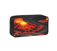 YUanyhr Kilauea Volcanos Print High Capacity Pencil Case, Big Pencil Bag Pouch Box Organizer Pen Case Supply for Shool