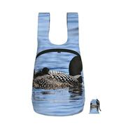 YUanyhr Loon Birds Print Travel Backpack Foldable Into Pocket Hand Luggage Bag Laptop Backpack For Travel Work Hiking