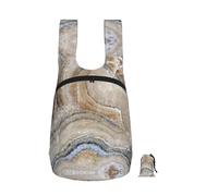 YUanyhr Onyx Stone Pale Blue Print Travel Backpack Foldable Into Pocket Hand Luggage Bag Laptop Backpack For Travel Work Hiking