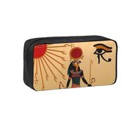 YUanyhr Sun Old Egyptian Timeless Grace Print High Capacity Pencil Case, Big Pencil Bag Pouch Box Organizer Pen Case Supply for Shool