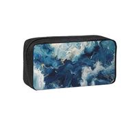 YUanyhr Within The Tides Print High Capacity Pencil Case, Big Pencil Bag Pouch Box Organizer Pen Case Supply for Shool
