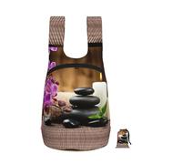 YUanyhr Zen Stone Print Travel Backpack Foldable Into Pocket Hand Luggage Bag Laptop Backpack For Travel Work Hiking