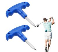 Yuanyifenglin 2 Pcs Golf Wrench, Adjustable Stainless Steel Golf Driver Tool with Plastic Handle, Golf Torque Wrench, Driver Shaft Adapter