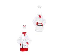 YUANYIYS Festive Wine Bottle Covers Set of 2, Christmas Chef Hat & Cloth Outfits for Holiday Party Decor, Bar & Dining Table Accessories