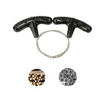 YuanYouTong Metal Wire Saw Stainless Steel Pocket Chainsaw Hand String Rope Saw Fast Wood & Tree Cutting Tool Emergency Survival Gear for Outdoor Bushcraft Camping Backpacking Hiking Hunting