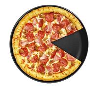 YuanYouTong Pizza Tray for Oven, 12 Inch Non-Stick Pizza Pan, Non-Perforated Carbon Steel Round Baking Tray, Dishwasher Safe