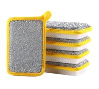 YuanYouTong Washing Up Sponge, 5 Pack Non-Scratch Double Sided Kitchen Cleaning Sponges with Nylon & Cellulose Layers, High-Density Foam Core for Dishwashing