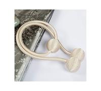 YUANYUAN520 1PC Extra Long Magnetic Curtain Tiebacks 3 Ball Window Drape Tie Backs Draperies Blackout Holdback For Curtain Decor Curtain accessories (Color : Beige, Size : 1 Piece)