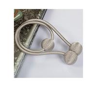 YUANYUAN520 1PC Extra Long Magnetic Curtain Tiebacks 3 Ball Window Drape Tie Backs Draperies Blackout Holdback For Curtain Decor Curtain accessories (Color : Grey, Size : 1 Piece)