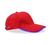 YUANYUYING Led Light Up Cap,Festival Hat Party Outfit, Adjustable Unisex Baseball Cap for Festival Club Stage (blue)