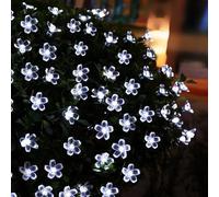 YUANYUYING Solar String Lights Outdoor, Waterproof Cherry Blossom Fairy Lights 72FT 200 LED with 8 Modes, Solar Powered for Garden, Patio, Christmas, Wedding Indoor Home Decor (White)