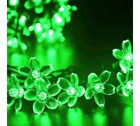 YUANYUYING Solar String Lights Outdoor,with Remote Waterproof Cherry Blossom Fairy Lights 72FT 200 LED with 8 Modes, Solar Powered for Garden, Patio, Christmas (Green)