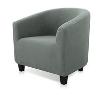 YUANZ Club Chair Slipcover, High Stretch Tub Chair Cover, Universal Spandex Pattern Armchair Sofa Cover Cover Couch Slipcover for Living Room Club Bar Counter (Matcha)