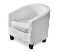 YUANZ Club Chair Slipcover, High Stretch Tub Chair Cover, Universal Spandex Pattern Armchair Sofa Cover Cover Couch Slipcover for Living Room Club Bar Counter (B)