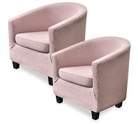 YUANZ tub chair covers 2 piece, Stretch Tub Chair Cover, Couch Covers Removable Furniture Protector for Living Room (J)