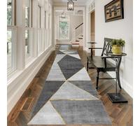 YUANZHI Carpet Runner for Hallways 50 x 260 cm Heavy Duty PVC Backing Dirt Grabber Vintage Classic Modern Design Carpet Rug, Entrance Décor, for Kitchen, Front Door Hall Hallways, B