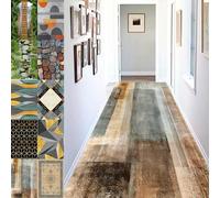 YUANZHI Hallway Hall Runner Narrow Rugs 60 x 290 cm Sturdy, Washable, and Lightweight Large Runner Rug for Hallways, Made to Measure, for Living Room Bedroom Laundry Room, E