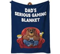 YUAOEUR Dad Birthday Gifts Blanket - Thick and Warm, Fluffy Flannel & Soft Blankets for Bed and Couch Twin Size 60x80 Inch