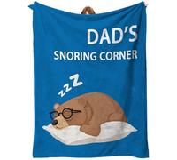 YUAOEUR Dad Birthday Gifts Blanket - Thick and Warm, Fluffy Flannel & Soft Blankets for Bed and Couch Twin Size 60x80 Inch