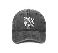 YUAOEUR Dad Fixer of Things Hat - Adjustable Cotton Baseball Cap for Men - Ideal Mens Gifts for Birthday, Father's Day (Carbon)