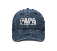 YUAOEUR Papa Fix-It Embroidery Dad Hat - Adjustable Cotton Baseball Cap for Men - Ideal Mens Gifts for Birthday, Father's Day (Navy Blue)