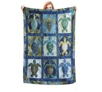 YUAOEUR Turtle Blanket - Thick and Warm, Fluffy Flannel & Soft Blankets for Bed and Couch Twin Size 150cm x 200cm