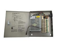 Yuarise 9 Channel/Port DC 12V 10 Amp Security Camera Power Supply Distribution with Metal Box for Security Cameras, IP Cameras, CCTV DVR Surveillance System, 9CH 10A