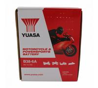 YUASA BATTERY B38-6A open without acid