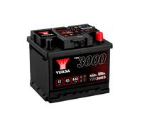 YUASA Car Battery 12V 45Ah 440A B13 B14 T1 Starter Fits Opel Commodore 2.5 E
