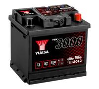 YUASA Car Battery 12V 52Ah 450A B13 B14 T1 Starter Fits Hyundai i10 1.2