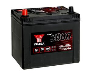 YUASA Car Battery 12V 60Ah 500A T1 Starter SMF Fits Proton 1.3 / 1.5 1.5 12V