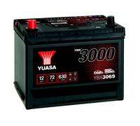 YUASA Car Battery 12V 72Ah 630A B5 T1 Starter SMF Replacement Fits Volvo 240 2.3