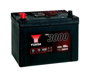 YUASA Car Battery 12V 72Ah 630A T1 Starter SMF Fits Maserati Karif 2.8