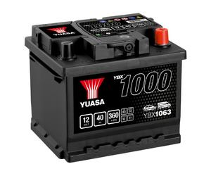 YUASA Car Battery YBX1063 12V 40Ah 360A B13 B14 3 Years Warranty T1 Starter